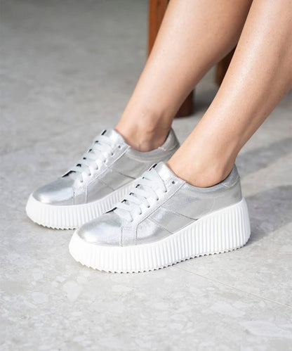Fashion  silver sneakers