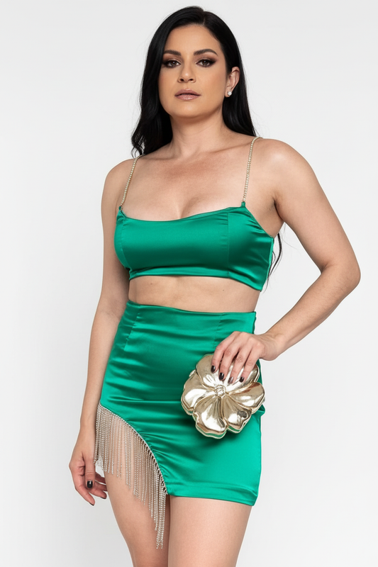 Conjunto Verde Satin
