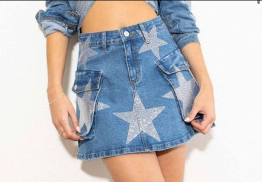 Vibrant Cargo Skirt