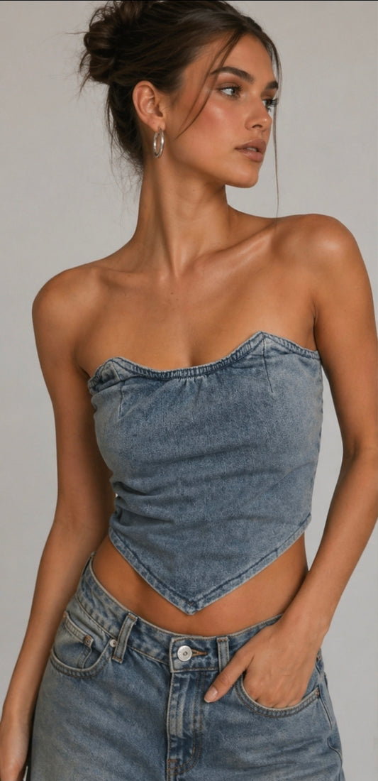 Icon Denim Top