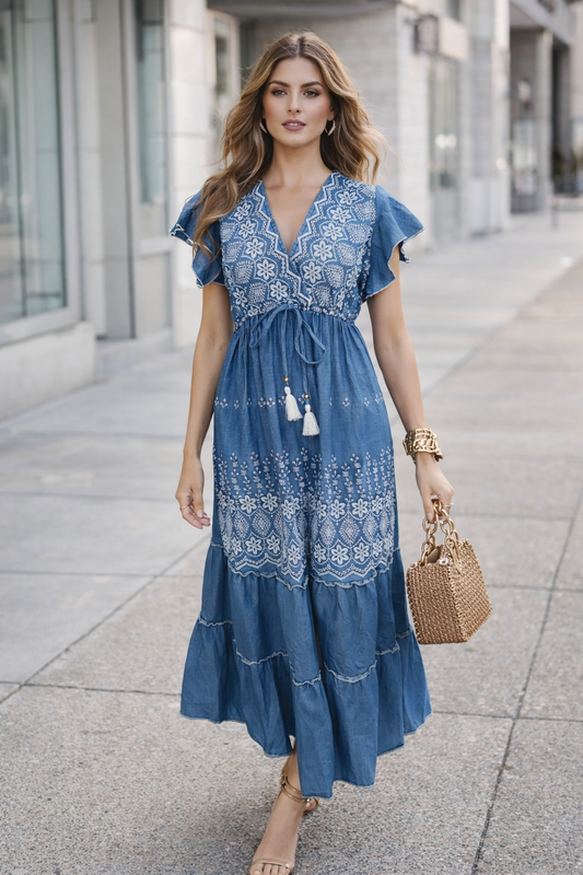 Denim Boho Dress
