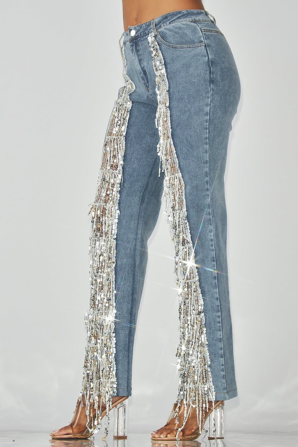 Crystal Cascade Denim