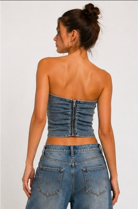 Icon Denim Top